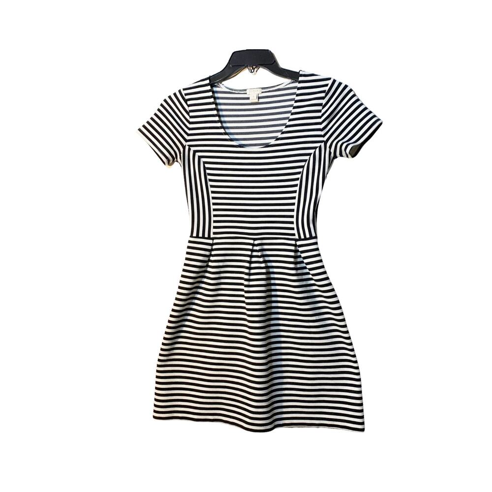 JCrew Striped Empire Waist Short Casual Dress sz 2 - Picture 2 of 6